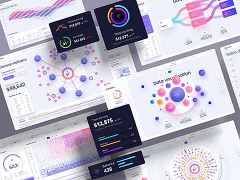 charts templates & infographics in Figma